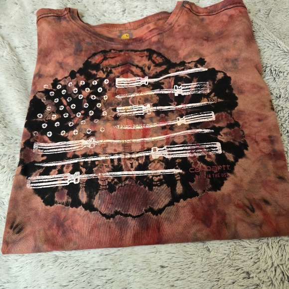 🛑⛏️👉-NWOT Men's Tie Dye Carhartt- 2xl- One of a Kind! - Picture 3 of 14